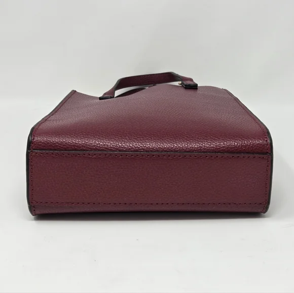 Marc Jacobs Mini Grind Burgundy Tote - Picture 4 of 9